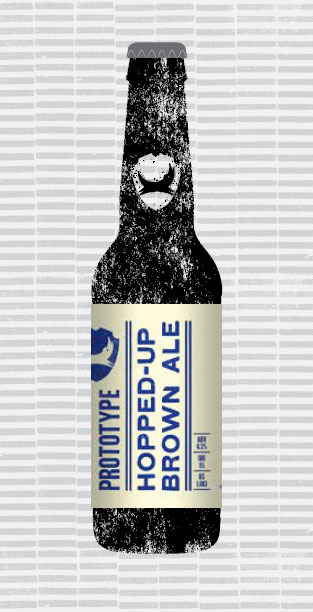 HOPPED-UP BROWN ALE packaging